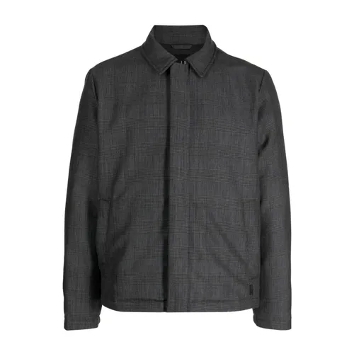 Plaid Check Wool Jacket - Dunhill - Modalova