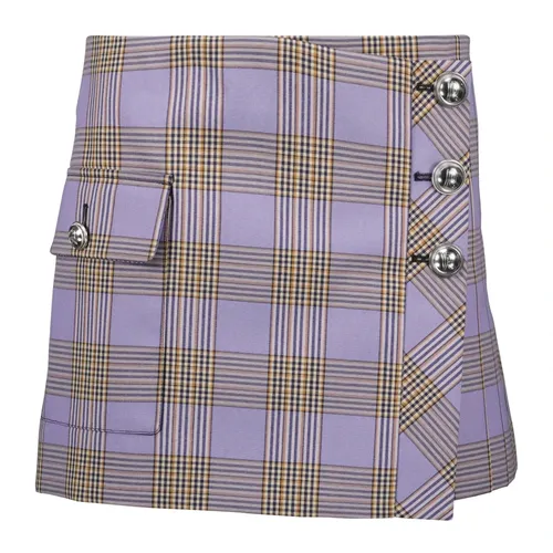 Plaid Mini Skirt - Rabanne - Modalova