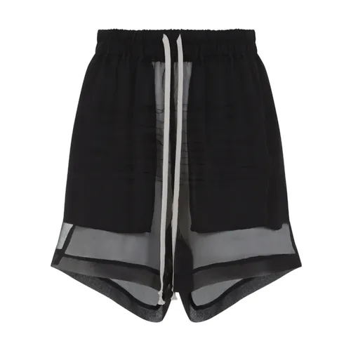 Silk Black Bermudas for Women - Rick Owens - Modalova