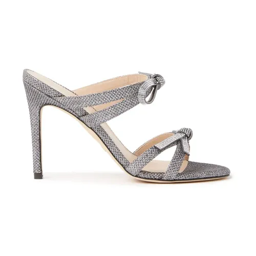 Crystal Bow Heeled Mules - Stuart Weitzman - Modalova