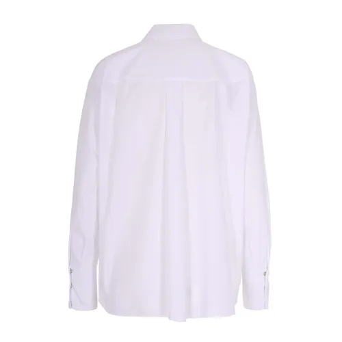 Camicia bianca con cravatta - Elisabetta Franchi - Modalova