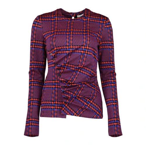 Plaid Draped Top - Rabanne - Modalova