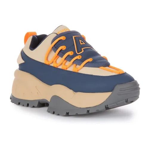 Chunky Vintage Trainers Navy Orange - Acupuncture - Modalova