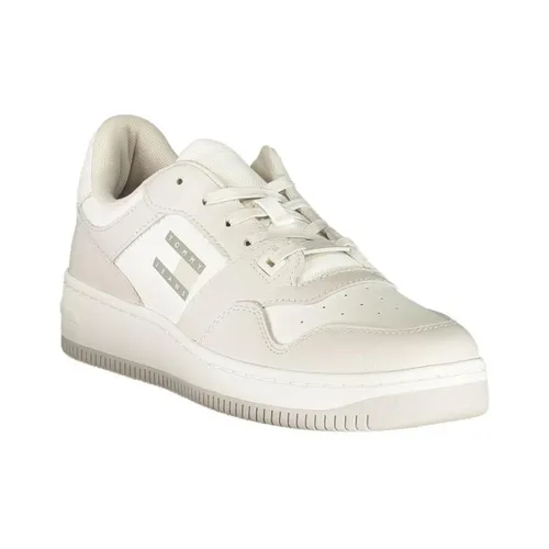 White Polyester Low-Top Sneakers - Tommy Hilfiger - Modalova