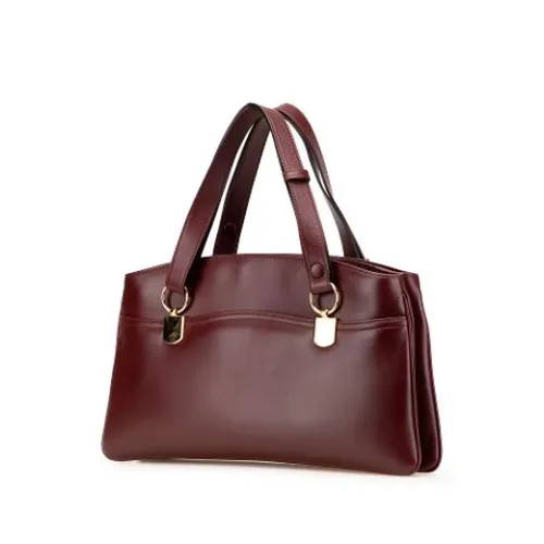 Pre-owned Vintage Leather Handbag - Gucci Vintage - Modalova