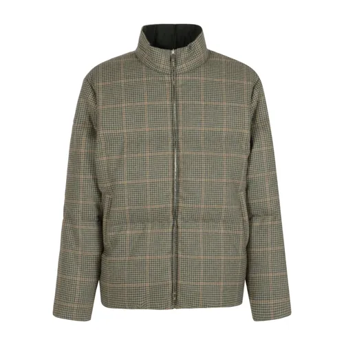 Bar Reversible Funnel Neck Zip Up Jacket - Thom Browne - Modalova