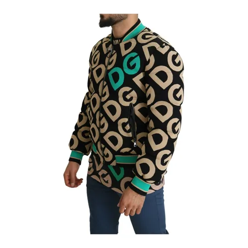 Iconic Printed Bomber Jacket – Exquisite Design - Dolce & Gabbana - Modalova