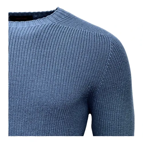 Rainwool Denim Blue Sweater - Gran Sasso - Modalova