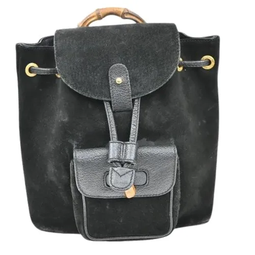 Pre-owned Suede Backpack - Gucci Vintage - Modalova