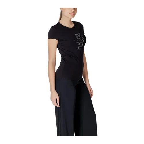 Monogram Crystal Tee Slim Fit - Armani Exchange - Modalova