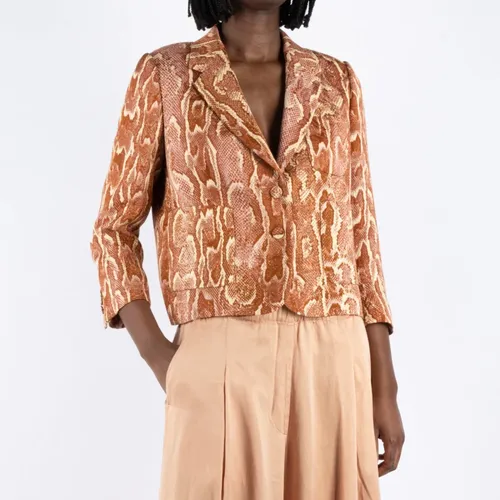 Brick Red Blazer - Dries Van Noten - Modalova