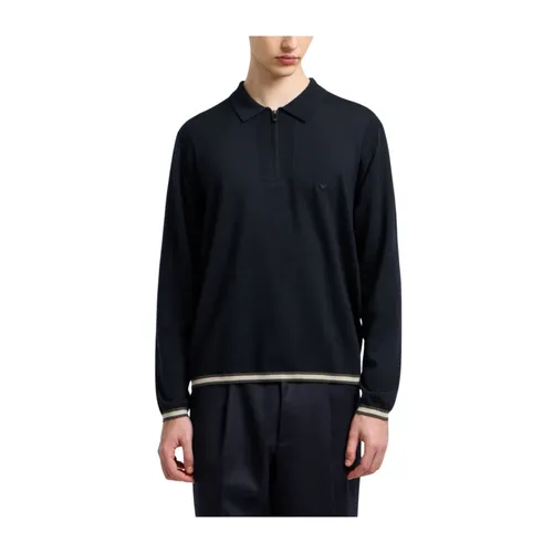 Maglione con Collo a Polo - Emporio Armani - Modalova