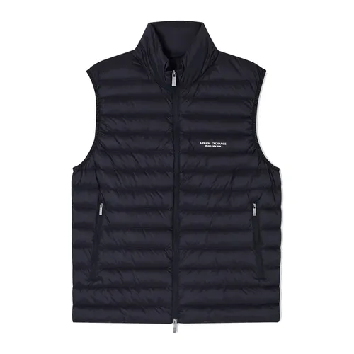 Full-Zip Sleeveless Down Jacket - Armani Exchange - Modalova