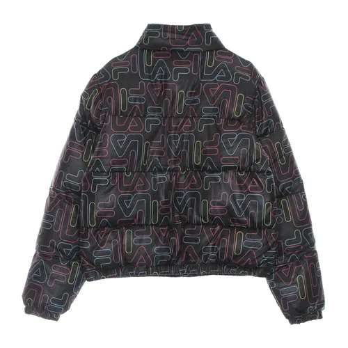 Black Puffer Jacket Boys Down Jacket - Fila - Modalova