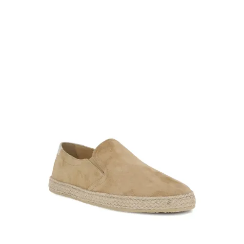 Suede Slip-ons with Rope Insert - Brunello Cucinelli - Modalova