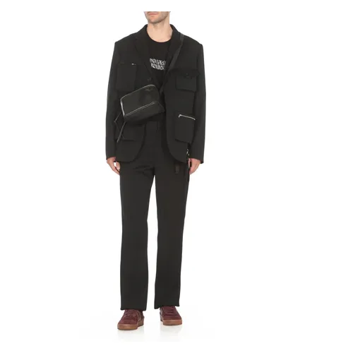Black Wool Jacket Peak Lapel - Lanvin - Modalova