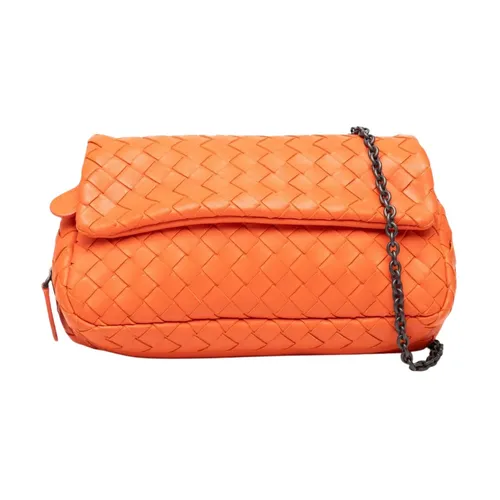 Pochette de cadena de cuero Pre-owned - Bottega Veneta Vintage - Modalova