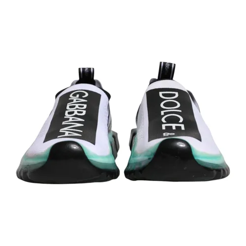 Logo Print Slip On Sneakers - Dolce & Gabbana - Modalova