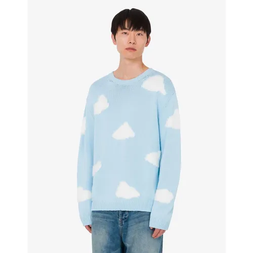 Cotton Blend Pullover Archive Cloud - Moschino - Modalova
