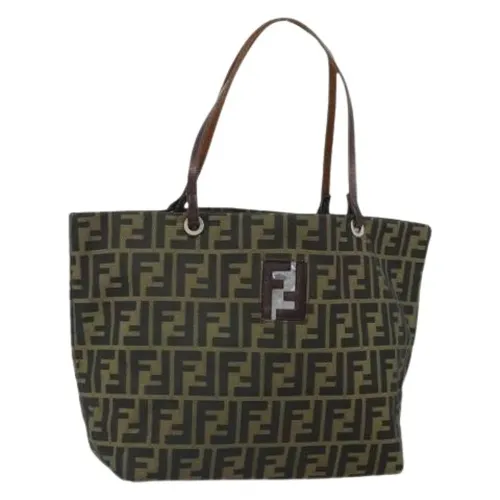 Pre-owned Vintage Canvas Tote Bag - Fendi Vintage - Modalova