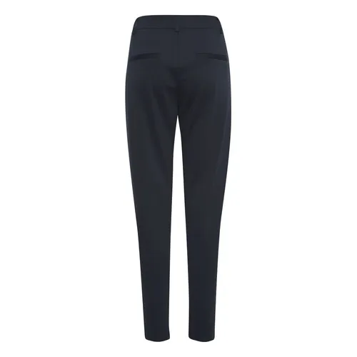 Blue Polyester Cigarette Pants - Ichi - Modalova