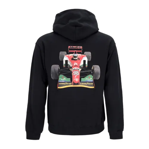 Black Goodyear Hoodie with Kangaroo Pocket - HUF - Modalova
