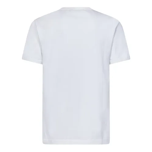 White T-Shirt with Gold Embroidery - Dolce & Gabbana - Modalova