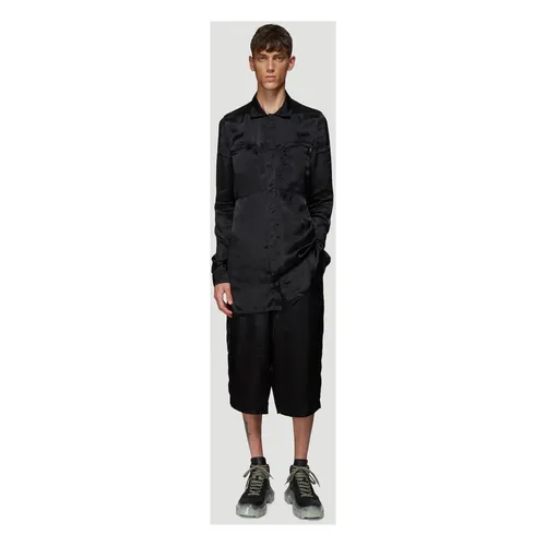 Satin Office Shirt with Zip Pocket - Rick Owens - Modalova