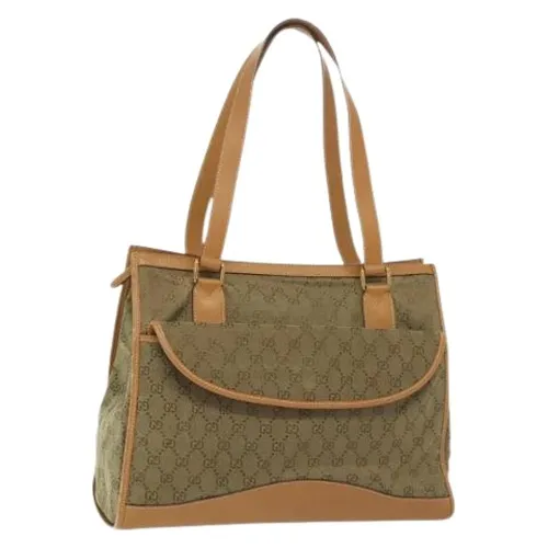 Pre-owned Canvas Tote Bag - Gucci Vintage - Modalova