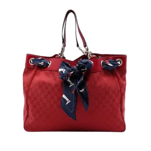 Pre-owned Canvas Tote - Gucci Vintage - Modalova