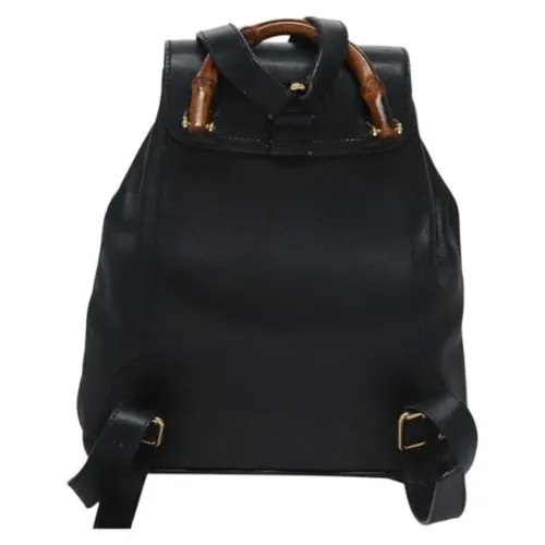 Pre-owned Leather Backpack - Gucci Vintage - Modalova