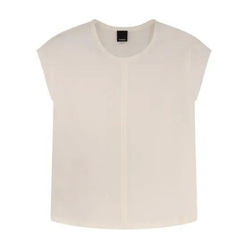 Crew-neck Silk Blouse - Pinko - Modalova