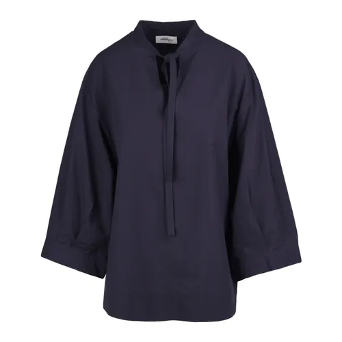 Korean-collar Cotton Blouse - Ottod'Ame - Modalova