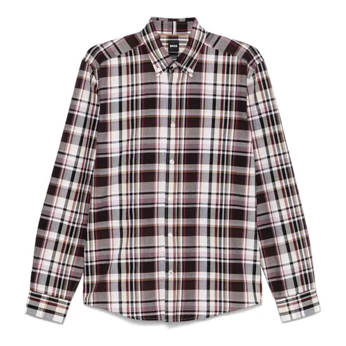 Checked Cotton Shirt - Hugo - Modalova