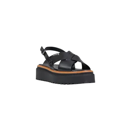 Platform Ankle Strap Sandals with Buckle and Bow - Liu Jo - Modalova