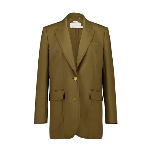 Green Wool Blend Jacket - Zimmermann - Modalova