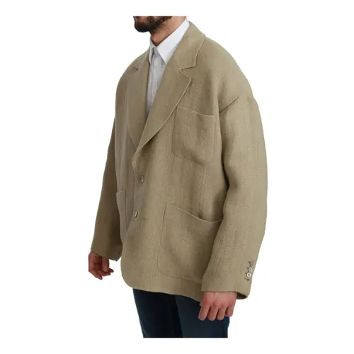 Beige Oversize Blazer - Dolce & Gabbana - Modalova