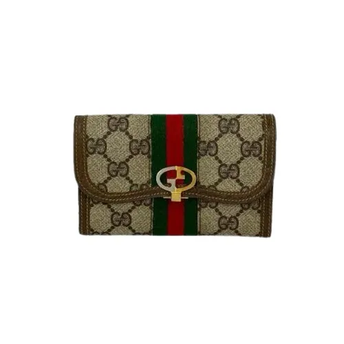 Pre-owned Leather Wallet - Gucci Vintage - Modalova