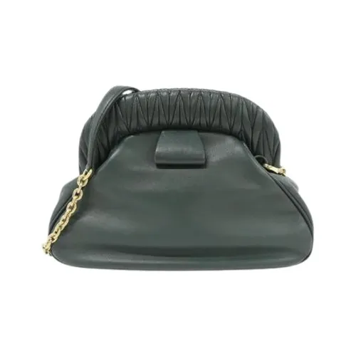 Pre-owned Leather Shoulder Bag - Miu Miu Pre-owned - Modalova