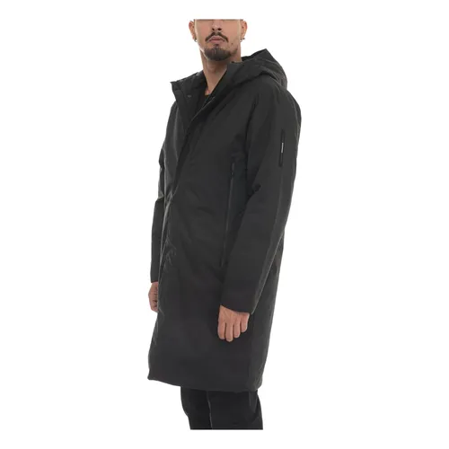 Tech Zip Hooded Jacket with Pockets - Emporio Armani EA7 - Modalova