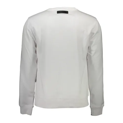 White Long Sleeve Sweatshirt with Print - Plein Sport - Modalova