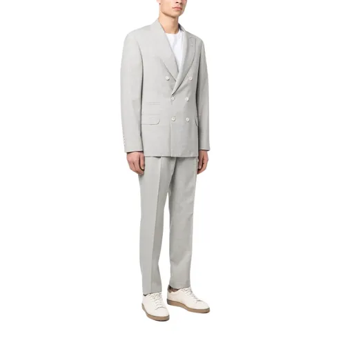 Light Grey Wool Blend Suit Set - Brunello Cucinelli - Modalova