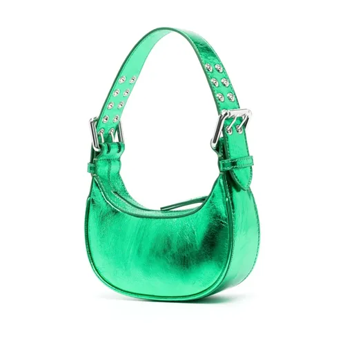Metallic-Effect Green Tote Bag - By FAR - Modalova