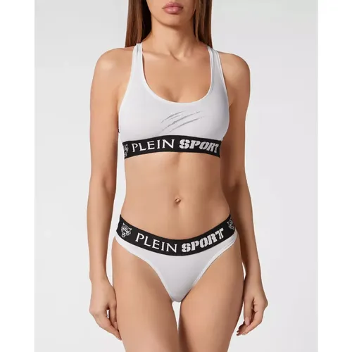 White lingerie set with logo - Plein Sport - Modalova