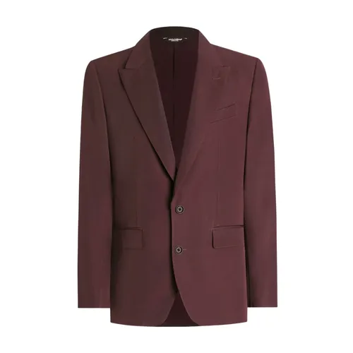 Single-Breasted Wool Jacket - Dolce & Gabbana - Modalova