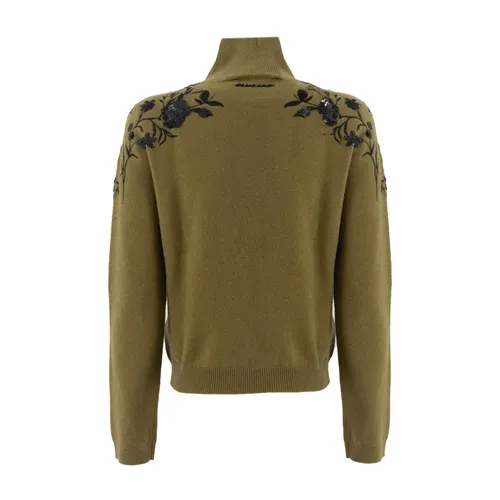 Floral Turtleneck Sweater - Ermanno Scervino - Modalova