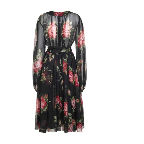 Wrap Midi Dress - Dolce & Gabbana - Modalova
