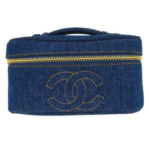 Bolso Mini de Denim Pre-owned - Chanel Vintage - Modalova