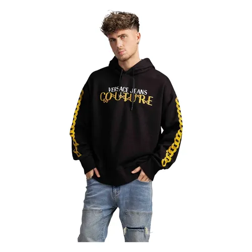 Sudadera con Capucha Logo Chain - Versace Jeans Couture - Modalova