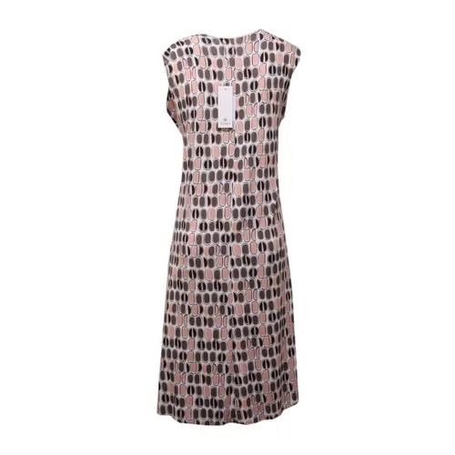 V-neck sleeveless dress with braided pattern - Kangra - Modalova
